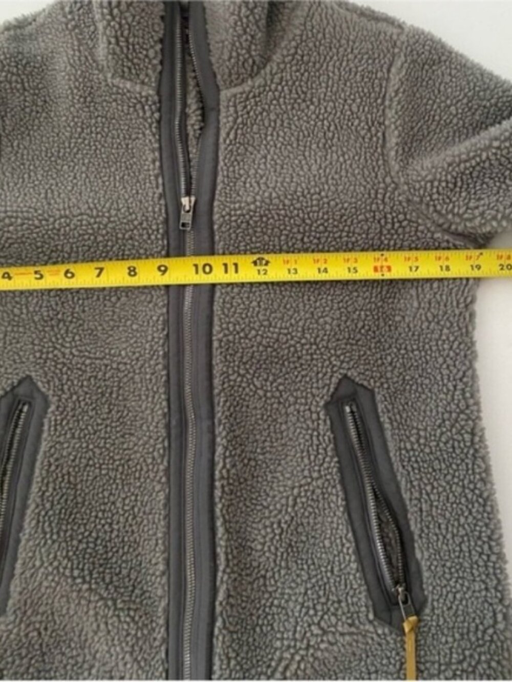 Patagonia Jacket Sharpa Full Zip Divided Sky Fleece Jacket Grey size Small - Picture 7 of 14
